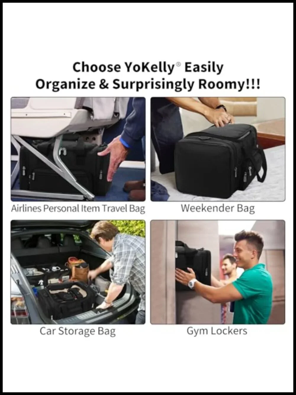 Small Duffel Bag 17 inch Carry On Sports Gym Travel Weekender